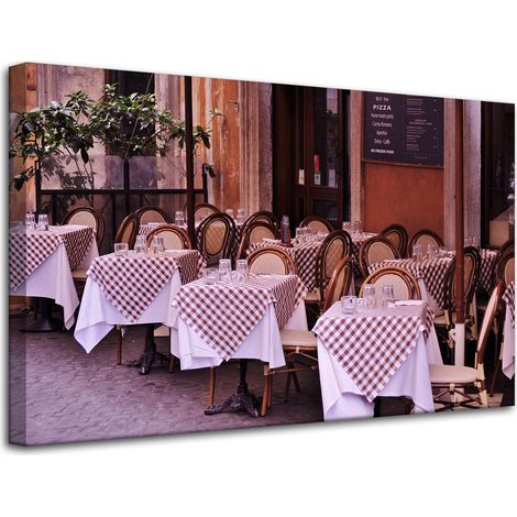 Leinwanddruck Restaurant Café 80x50 cm