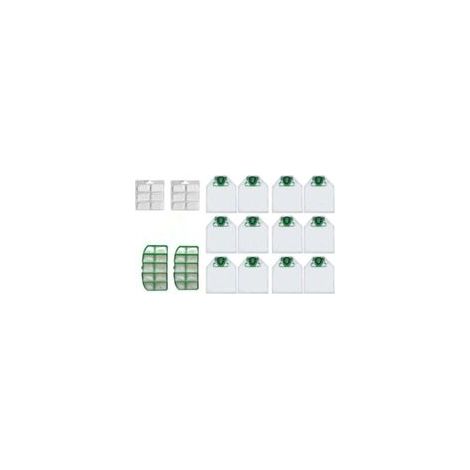 Kit Sac Aspirateur pour Vorwerk Kobold VK200 VK220 avec Filtre , XU,Remplacement - 12 Sacs de rechange + 2 Filtres HEPA + 12 Parfums - (1/4)