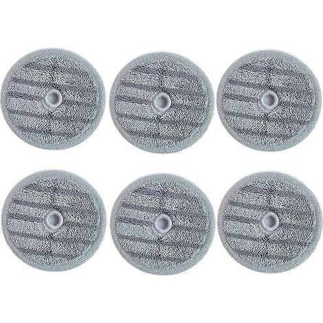 Accessoire pour aspirateur-balai vapeur A9 : lingettes de rechange en microfibre pour balai électrique (lot de 6). (1/5)