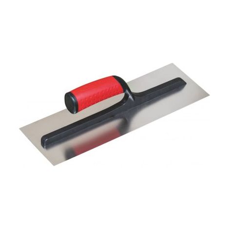 Taliaplast – Platoir inox 35 x 12 cm – Monture polyamide renforcée – Poignée ergonomique – Lame acier écroui 6/10è – Pour travaux de finition
