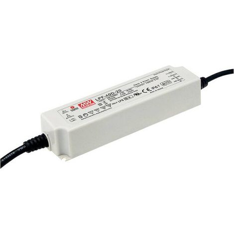 Mean Well LPF-40-48 Driver per LED, Trasformatore per LED Tensione costante, Corrente costante 40 W 0.84 A 28.8 - 48 V/ (1/3)