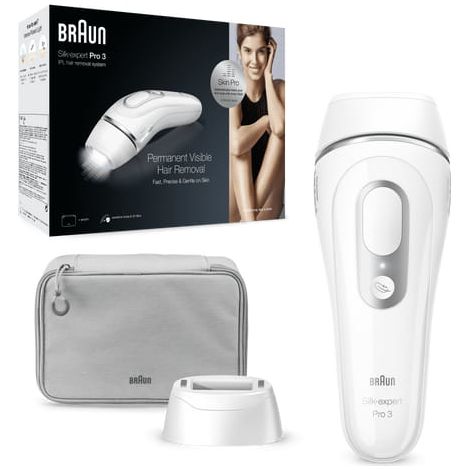 Braun Silk-expert Pro Silk expert Pro 3 PL3020 Lichtimpulstechnologie (IPL) Silber, Weiß (1/4)