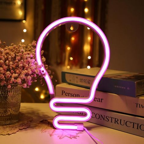 Neon Sign - Led Acrylic Wall Light - Battery Or Usb Powered - Indoor Decor For Bedroom Living Room Kids Room Bar - 1 Piece (1/5)