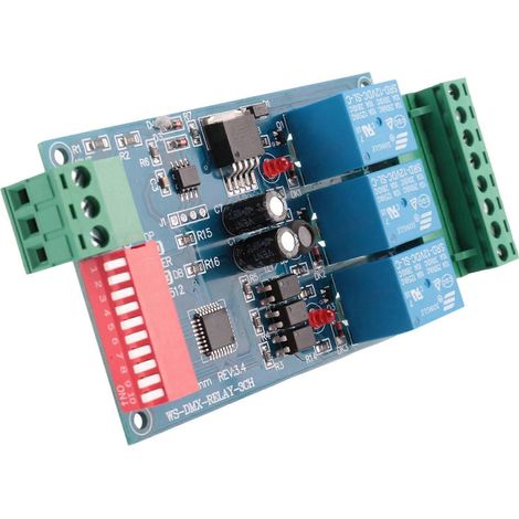 Sortie relais DMX 512 3 canaux, carte contrôleur DMX512 LED, décodeur DMX512 LED, contrôleur de relais (1/5)