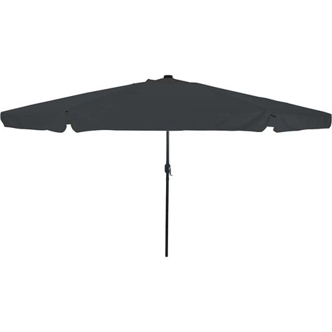 Garten-Sonnenschirm Anthrazit 395 x 395 x 245 cm Polyester