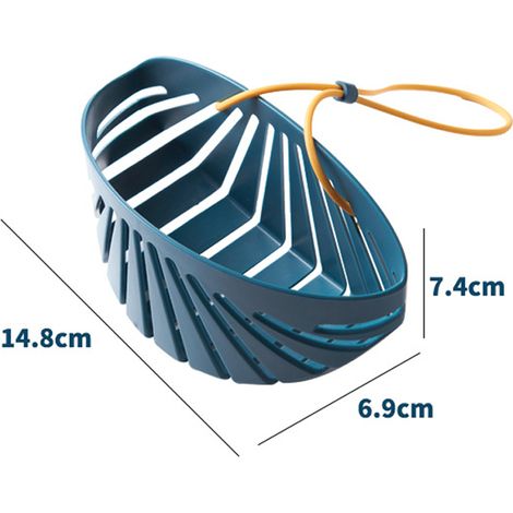 Panier égouttoir de cuisine multifonctionnel suspendu, petit panier de rangement pour éponges de robinet, pour égoutter et ranger les articles (1/5)