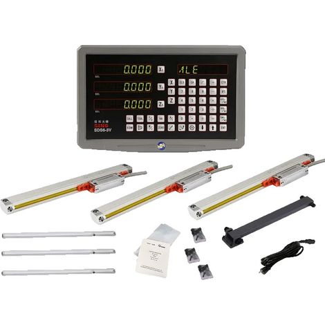 Display digitale DRO, compatibile con KA-300 e KA-500, precisione 5 µm, risoluzione, confezione da 1 (1/2)