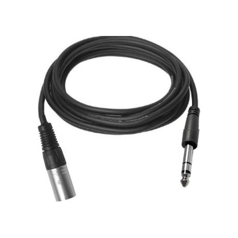 Cavo audio Vivolink PROAUDXLRJACKS1 da 1 m XLR 6,35 mm TRS nero