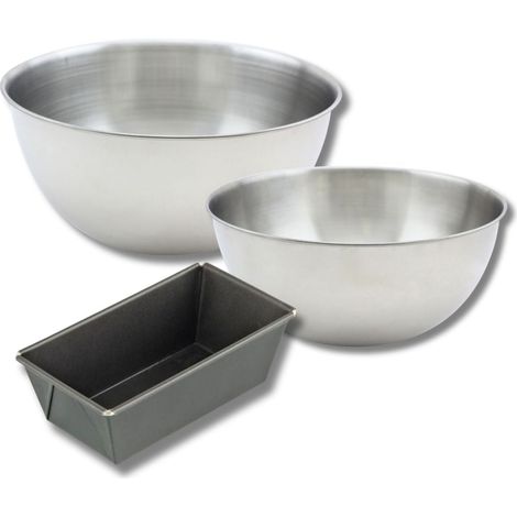 Set pâtisserie avec mini moule à cake 20 cm, 2 bols à mixer et 1 spatule Zenker (1/5)