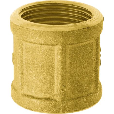 GEKA – Manchon fileté traversant – Filetage intérieur 3/4 pouce, laiton
