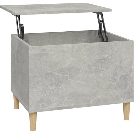 Table basse de salon, Table Café, Gris béton 60x44,5x45 cm Bois d'ingénierie OIB6331E (1/5)