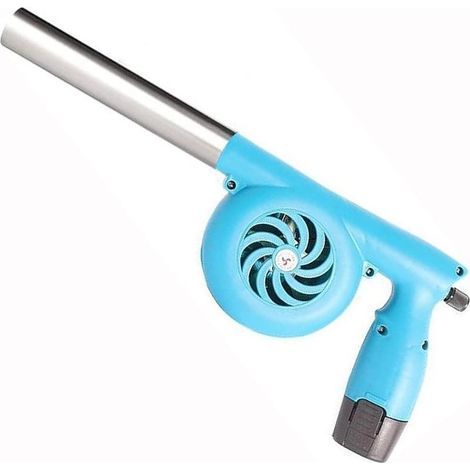 Elektrischer Kaminbalg, Grillluftgebläse, tragbarer Outdoor-Kochventilator, für Grill und Camping (verlängerter Rauchrohranschluss) (1/4)