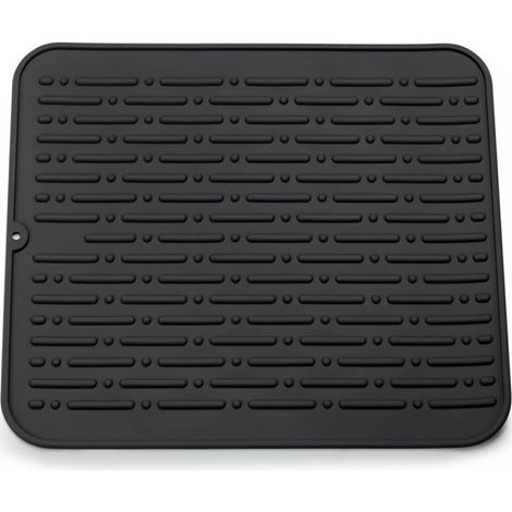 Große Silikon-Abtropfmatte für die Küche 45 x 40 cm (schwarz)