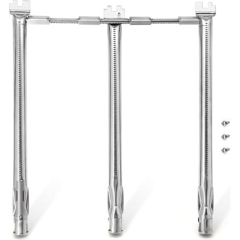 Kit de brûleur tubulaire en acier inoxydable 304 compatible avec les barbecues Weber Spirit et GS4 Spirit II série 300 - Tube de remplacement de 18 pouces pour Spirit E310, E320, S320, E330 et S330 (1/5)
