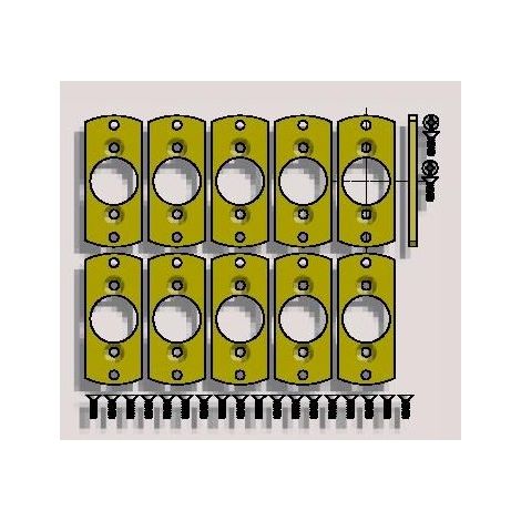 Sachet de 10 plaquette LO LS40 pour montage en caisson SOMFY (1/2)