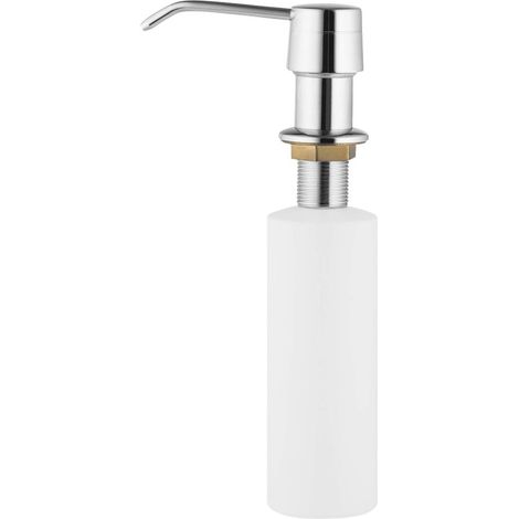 Dispenser per lavello cucina porta detersivo piatti 5.3x23.4 cm ottone cromo - Larri