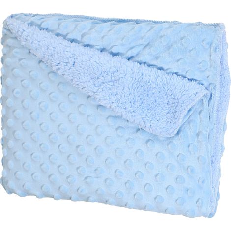 Babydecke, leichte, wärmende Babydecke für Neugeborene, superweiche, flauschige Decke für Neugeborene, blau (1/5)