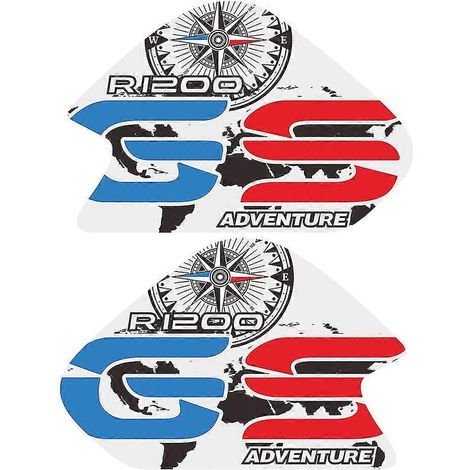 1200 Gs R1200 Gsa Pour BMW R1200gs Autocollants Protection Réservoir Garde-boue Pare-brise Protège-mains Coffre Adventure Valises en aluminium 2017-- (1/5)