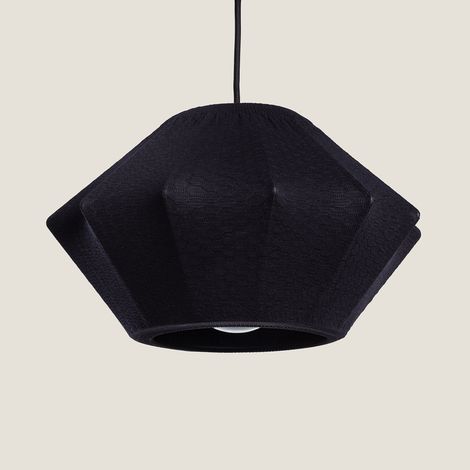 Lampada a Sospensione Metallo Tihoi Nero (1/5)