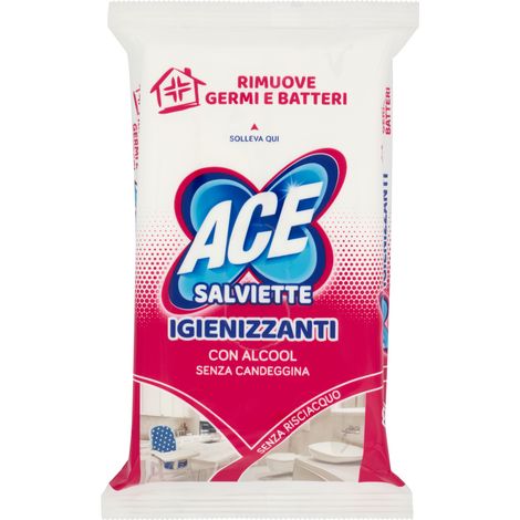 Salviette Igienizzanti per Superfici Ace Multiuso con Alcool 1x40pz (1/2)
