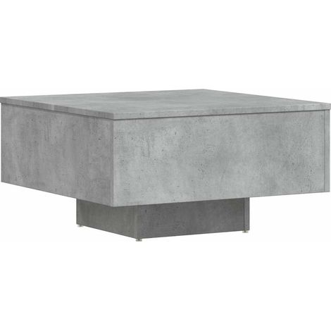 Maison Exclusive - Tavolino da Salotto Grigio Cemento 60x60x31,5 Legno Multistrato (1/5)
