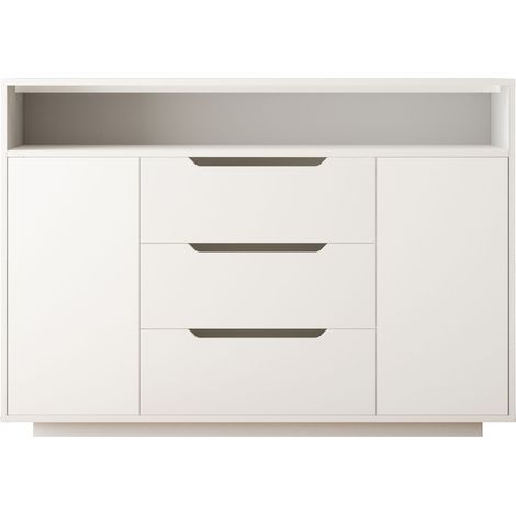 PLACARD polyvalent fonctionnel élégant moderne Bois d'ingénierie Blanc 120.00 x 40.00 x 85.00 (1/5)