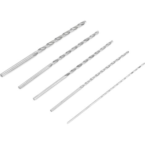 Foret hélicoïdal à tige droite en acier rapide extra long 2-5 mm pour le bois (1/5)