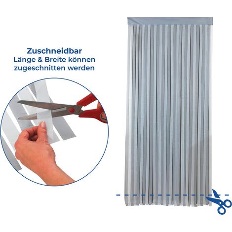 Türvorhang grau-weiß zuschneidbar - WENKO (1/5)