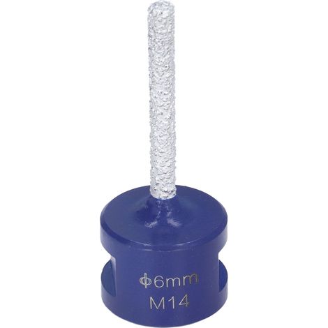 Fraise Diamant Brasée sous Vide M14 pour Céramique et Pierre Dure 6mm (1/5)