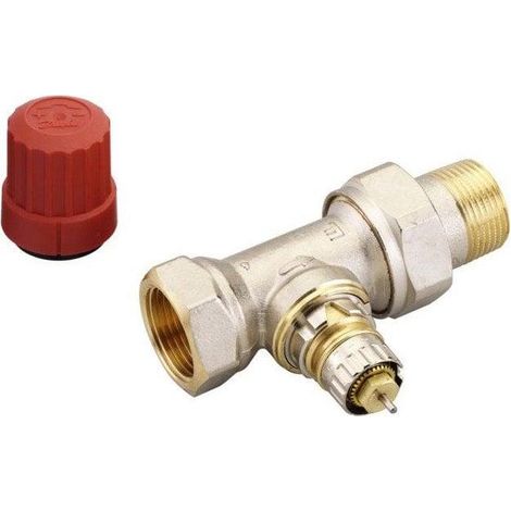 Danfoss RA-N 15 Straight Robinet Thermostatique Argent