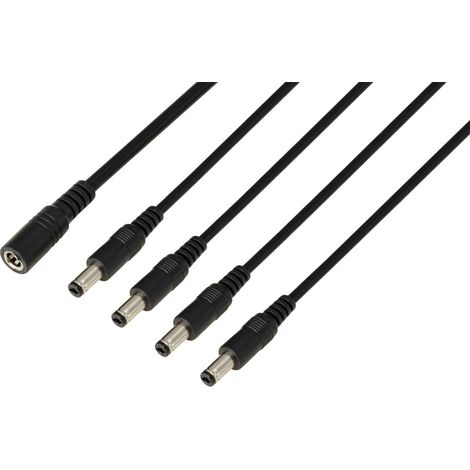 TRU COMPONENTS TC-13232712 Connecteur DC prise femelle - fiche mâle 5.5 mm 2.1 mm 41.2 cm 1 pc(s) Y769463 (1/3)