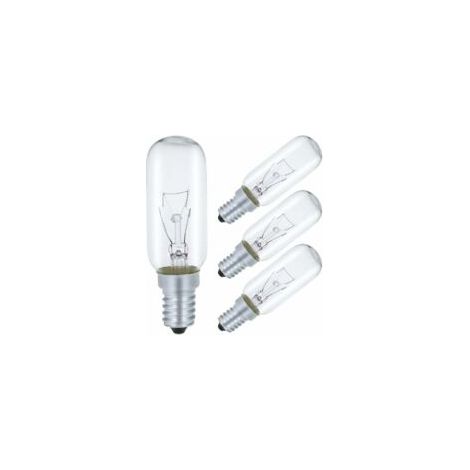 Ampoule Pour Hotte Aspirante E14 40W, T25 230V Ampoule Incandescence Blanc Chaud 2700K Dimmable, Lot de 4 (1/4)