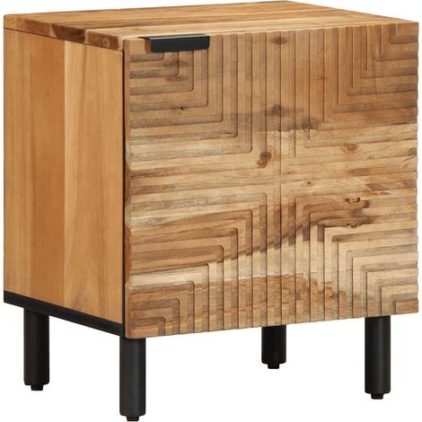 Maison Exclusive - Comodini 2pz 40x33x46 cm in Legno Massello di Acacia