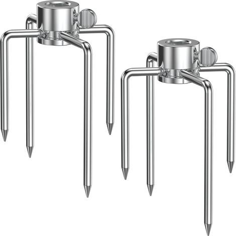Pince À Viande - Fourchette Pour Tournebroche En Acier Inoxydable - Diamètre 11,5 Mm - Pour Grill Et Rotisserie - Lot De 2 (1/5)