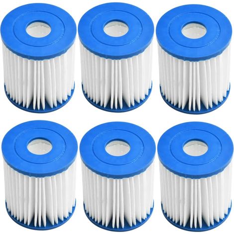 Lot de 6 filtres de rechange pour Intex, piscine 28601/28602 pour ensemble Intex Type H 29007E - Pour piscines hors sol et (1/5)