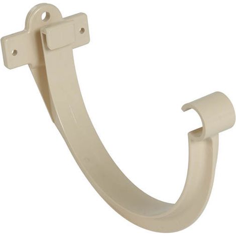 Nicoll – Crochet bandeau plastique 33 sable – Raccord pour gouttière LG33 – Fixation des profilés de gouttière sur bandeau – Pour chantiers humides