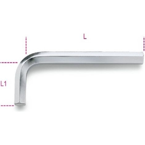 Beta 96 chiave maschio esagonale cromata 27 mm - Beta
