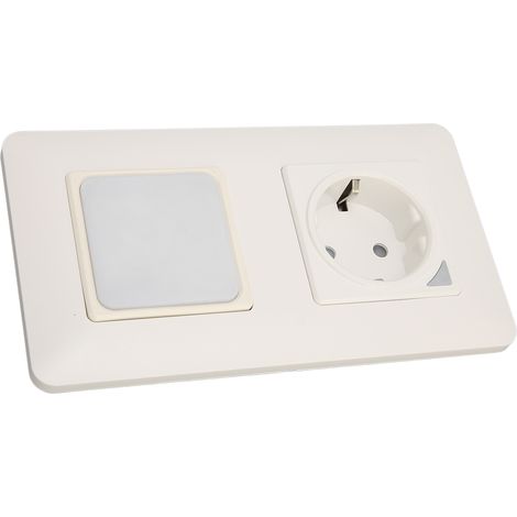 Interrupteur intelligent 2 en 1 Wi-Fi 2,4 GHz avec télécommande vocale via application et éclairage RGB réglable pour Google Home (1/5)