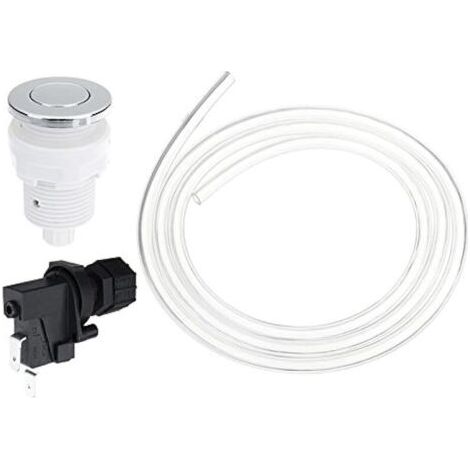 Pair 25V-250V Commutateur De Bain Interrupteur Pneumatique Kit D'Évacuation des Ordures Poubelle Broyeur À Air - 28Mm (1/5)