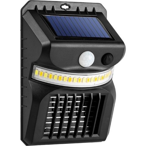 Lampe solaire Jardin,Applique Solaire Anti-moustique Extérieure avec 3 modes Détecteur de Movement Etanche IPX 65 (1/5)