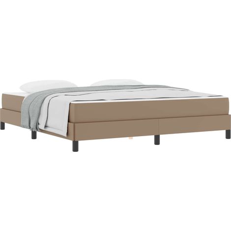 Maison Exclusive - Bettrahmen mit Matratze Cappuccino 180 x 200 c