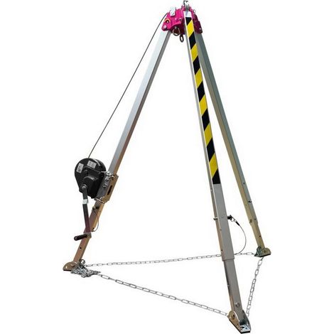 Tripode de seguridad altura max. 2,50m + rescatador 20m