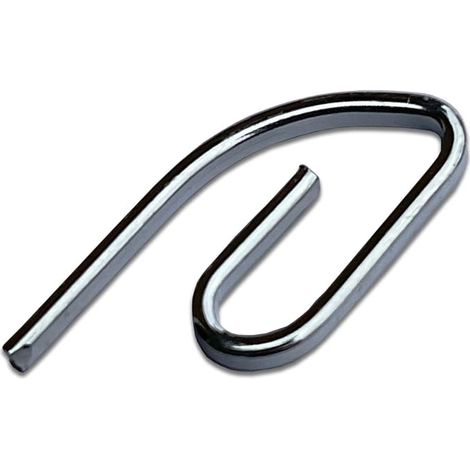 Lot crochets rideaux métalliques pour tringle rideau (50 unités). Crochet rideau sans percage qualité extrême. Plus résistants que les crochets rideaux en plastique. (1/5)