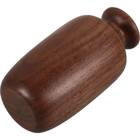 Vase à Fleurs en Bois de Noyer Noir Compact Design Style Chinois pour Décoration Maison Bureau et Organisation de Plantes Hydroponiques (1/5)