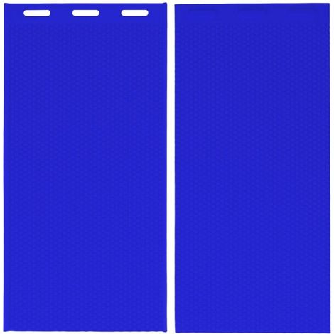 Stampo in silicone riutilizzabile per fogli di cera d'api, 5,4 mm, per la conservazione di alveari, 37,5x21 cm, blu scuro.