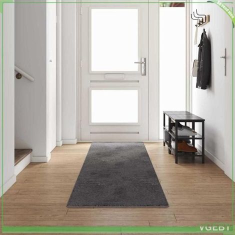 Tapis couloir - FAFEISY - 42011393 - Gris - 80x500 cm - Antidérapant (1/5)