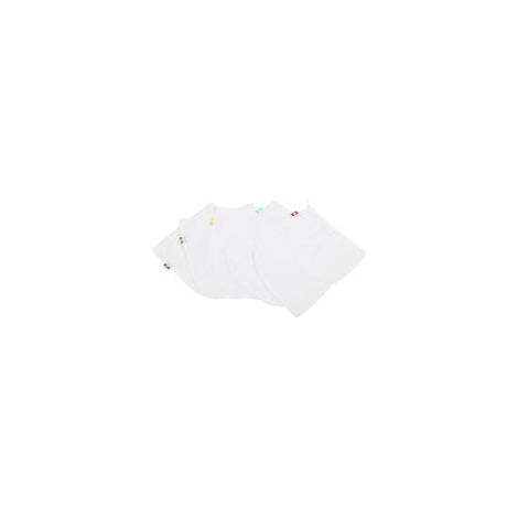 Lot de 5 sacs à provisions réutilisables, lavables, en filet avec cordon de serrage, pour le rangement des fruits et légumes au jardin. (1/5)