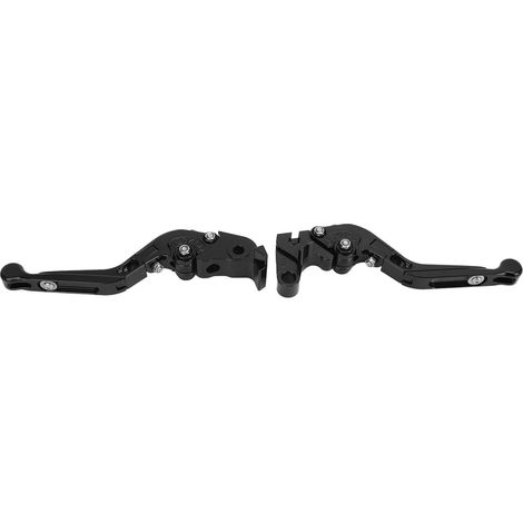 Leve frizione pieghevoli per moto in alluminio CNC 6061, leva freno in lega di alluminio per YZF R1 R6 R6S, colore nero. (1/5)