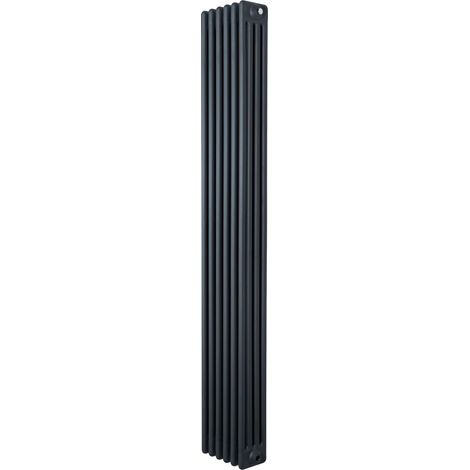 Radiatore Tradizionale 4 Colonne Verticale Riscaldamento Antracite 1800x290 mm