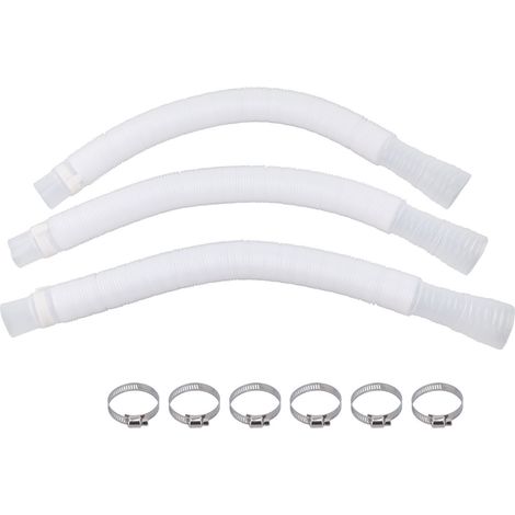 3 Pièces Tuyau Polyéthylène Plastique Haute Pression Résistant aux Fuites pour Pompe de Piscine (1/5)